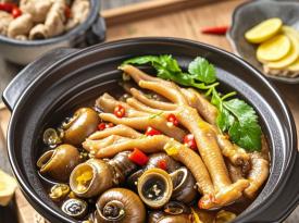 Guilin River Snail and Duck Foot Hotpot